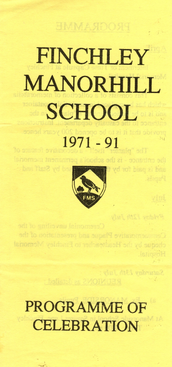 Finchley Manorside School Flyer