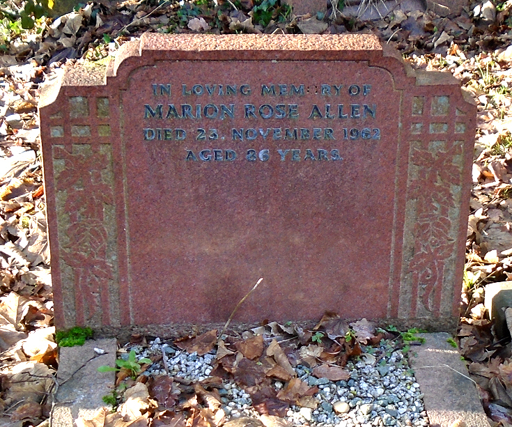 Friern Photo Archive Allen, Marion Rose