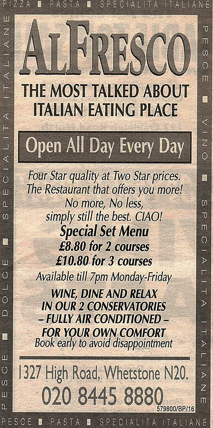 Friern Photo Archive AlFresco