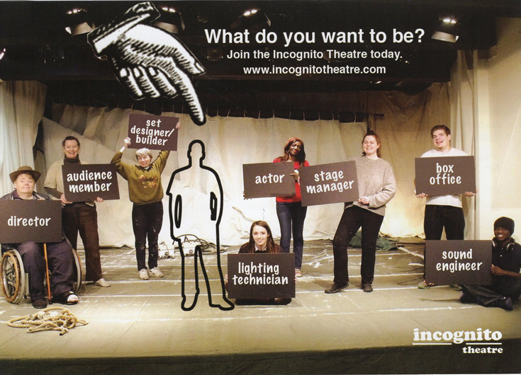 Friern Photo Archive Incognito Theatre flyer