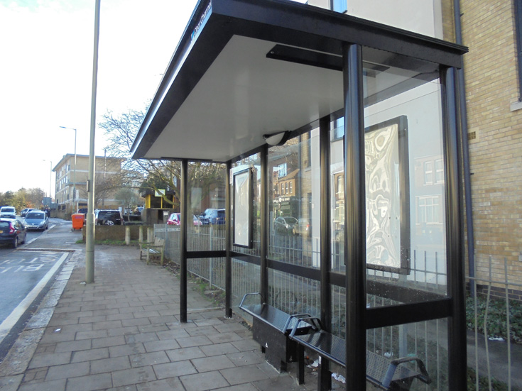 Friern and Finchley Photo Archive Bus shelter