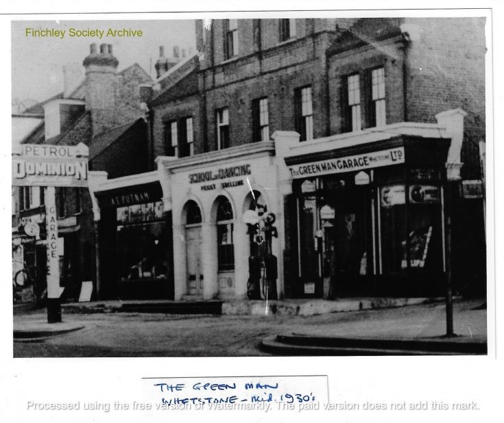 Friern and Finchley Photo Archive Green Man Garage, Whetstone