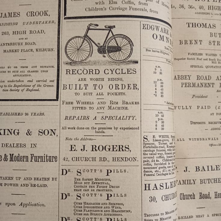 Record Cycles advert