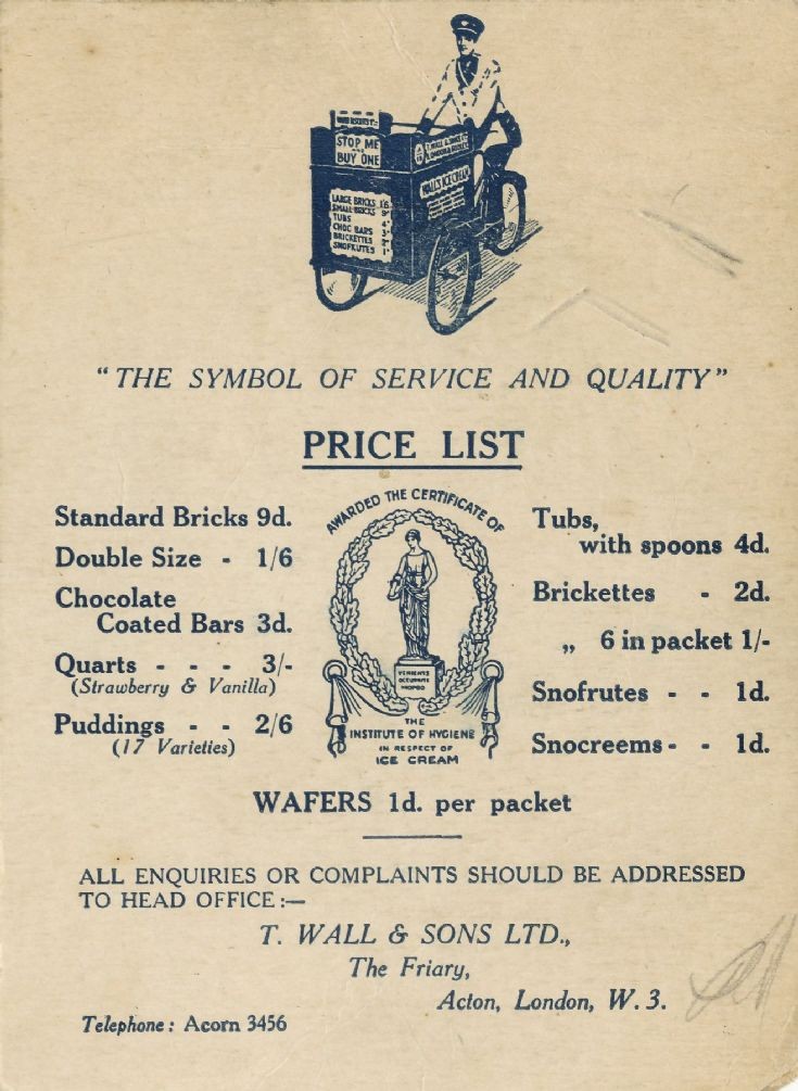 Brochure (Wall's)