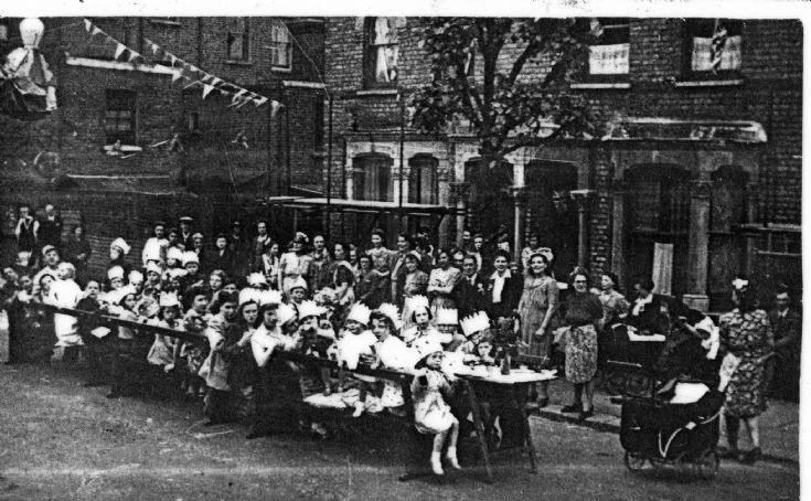 Garfield Road Street Party 1945