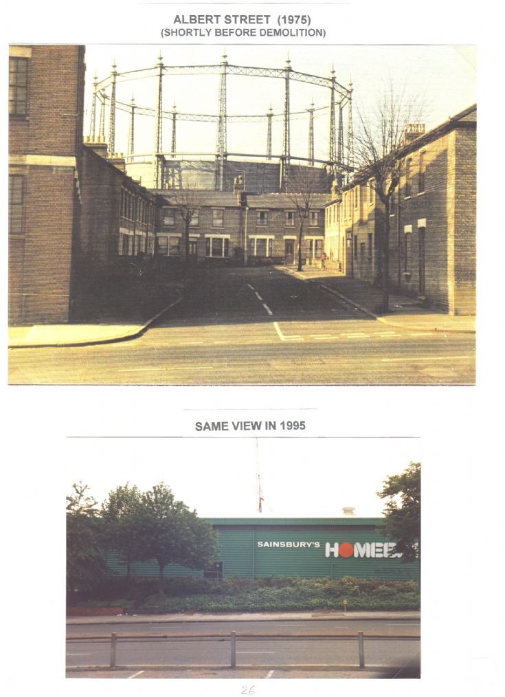 Albert Street in 1975 and Homebase in 1995