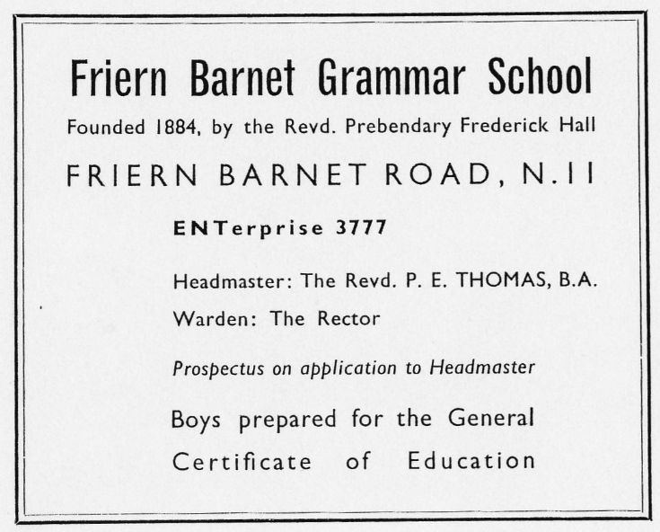 Friern Barnet Grammar School