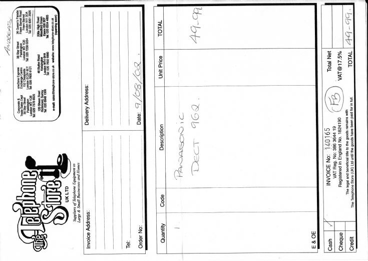 Receipt from 