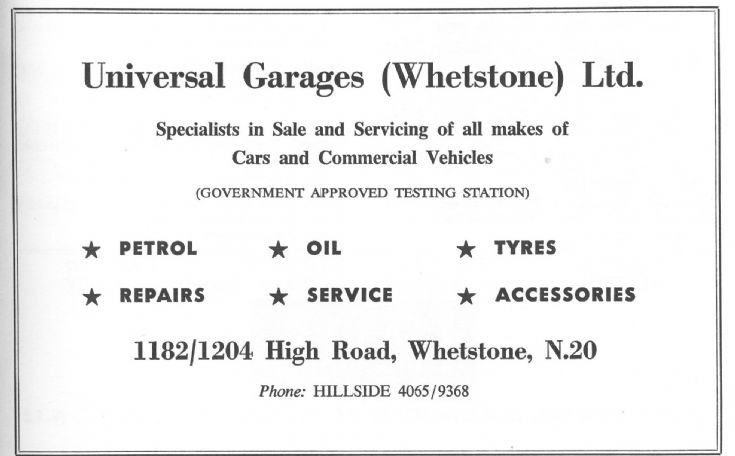 Universal Garages (Whetstone) Ltd