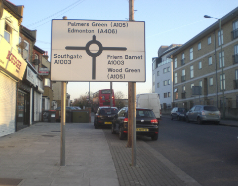 Direction sign