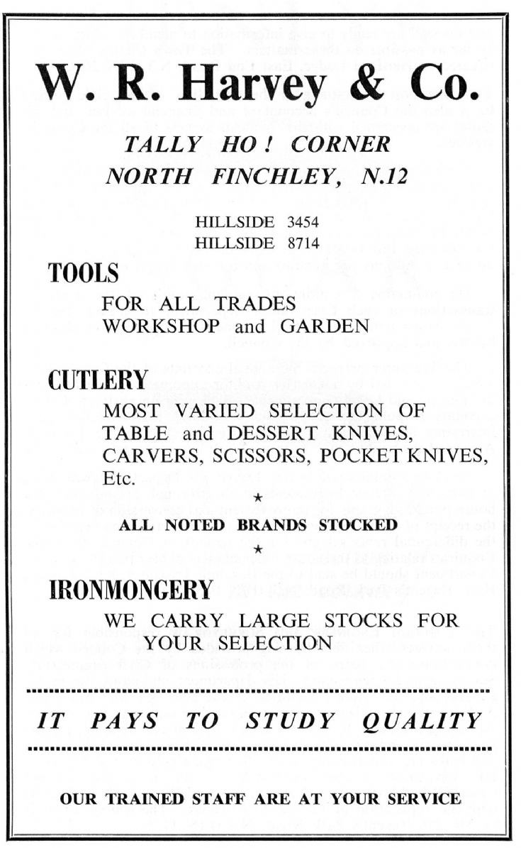 W R Harvey