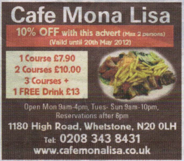 Cafe Mona Lisa