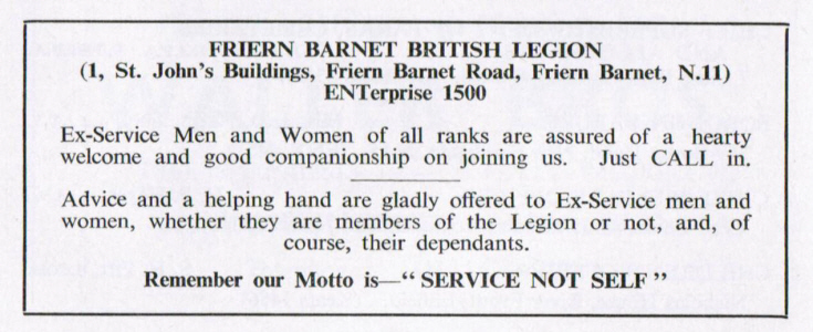 Friern Barnet British Legion