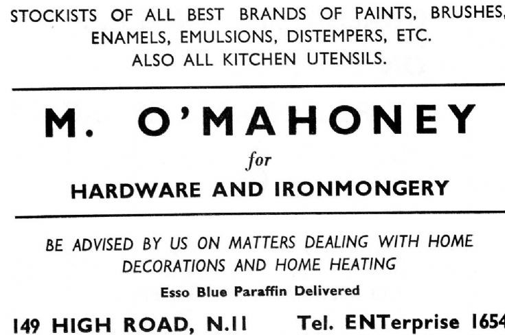 M O'Mahoney