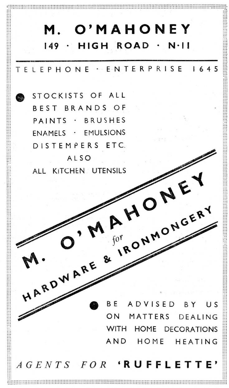 M O'Mahoney