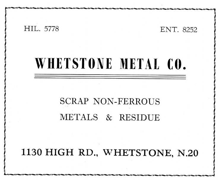 Whetstone Metal Co