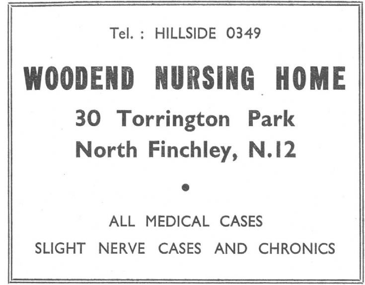 Friern and Finchley Photo Archive Woodend Nursing Home