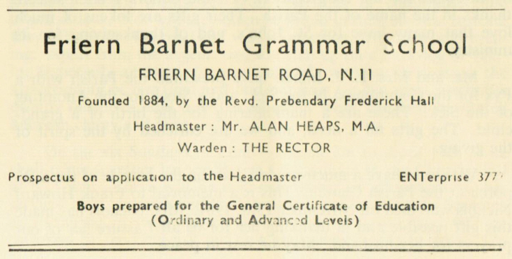 Friern Barnet Grammar School