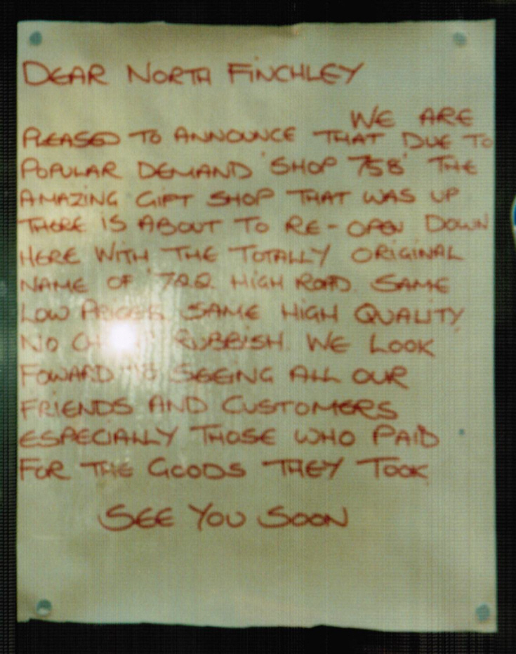 High Road, North Finchley
