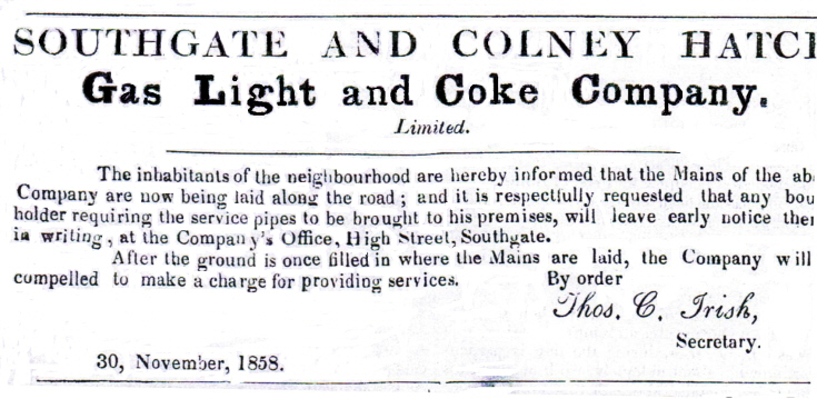 Southgate & Colney Hatch Gas Light & Coke Co