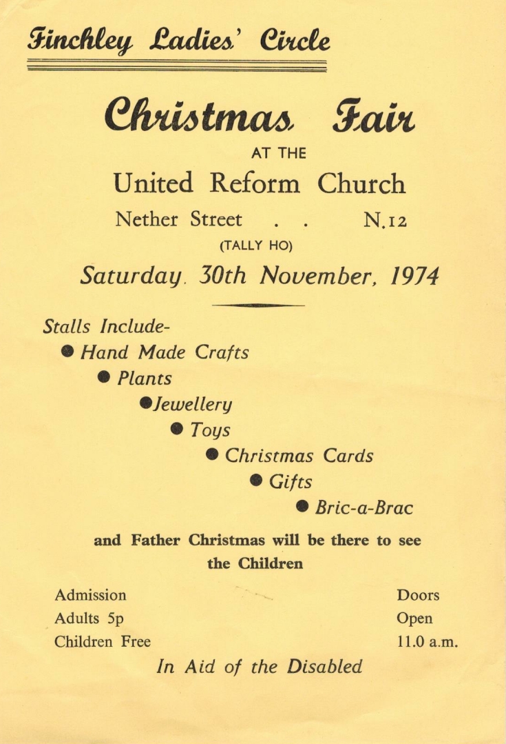 Flyer (Finchley Ladies' Circle)