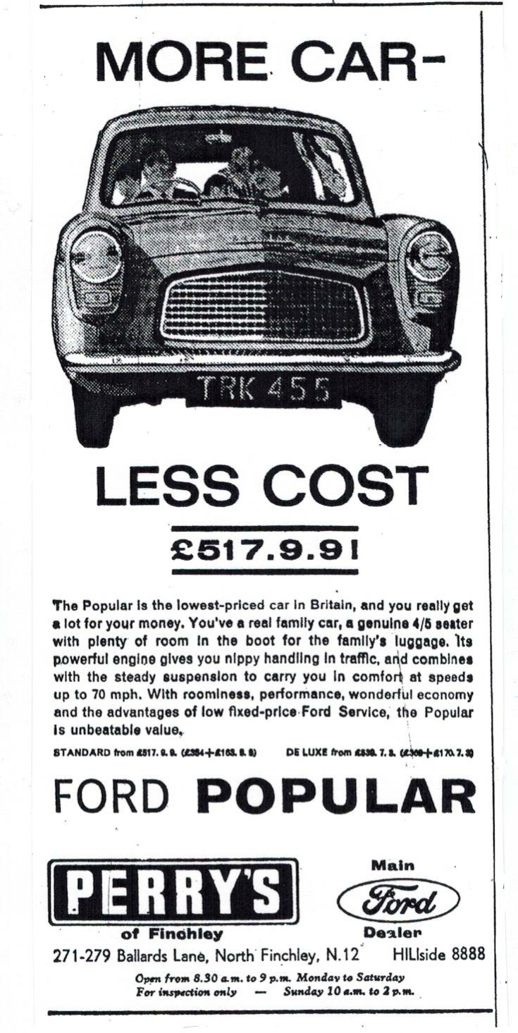 Friern Photo Archive Perry's of Finchley