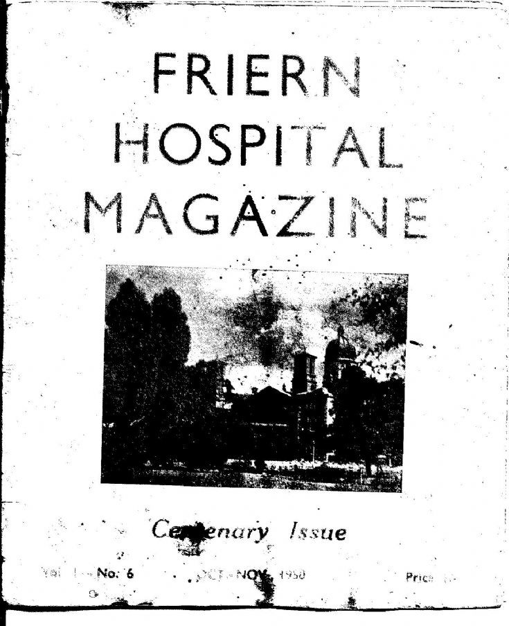 Friern Hospital Centenary Magazine 1950 - Cover