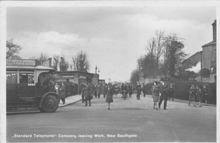 Leaving work at Standard Telephones