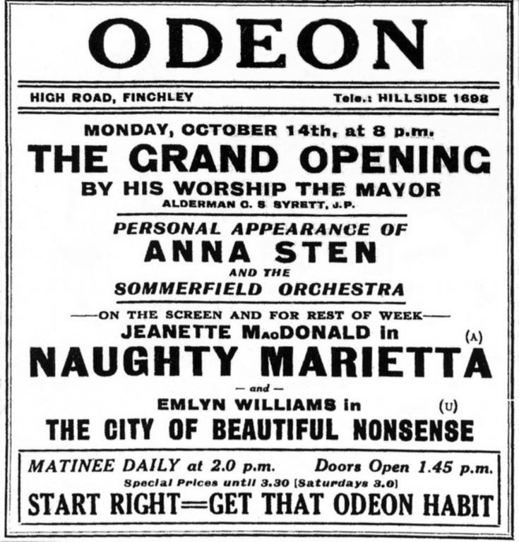 Odeon Cinema, North Finchley
