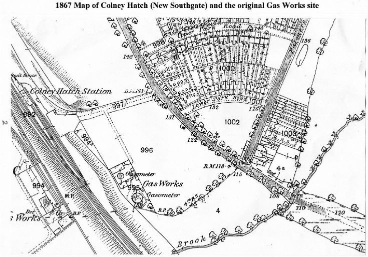 New Southgate (formerly Colney Hatch) in 1867